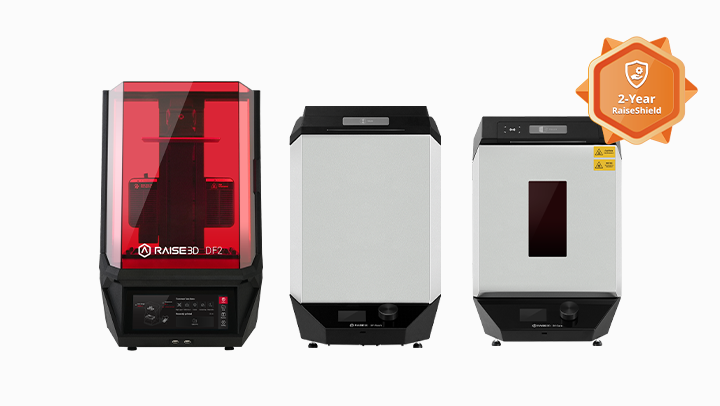 Raise3D DF2 Series Printer&Wash&Cure RaiseShield Pro